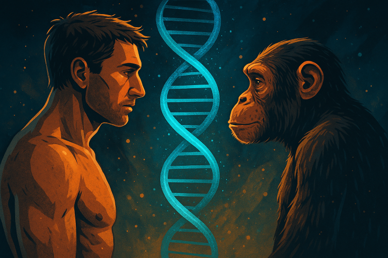 Vous partagez 98,8 % de votre ADN avec un chimpanzé – mais l’évolution a tout changé
